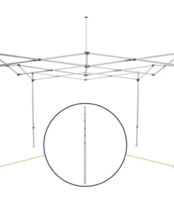 Impact Canopy USA CL Frame Part C. Steel Inner Leg, Replacement Part