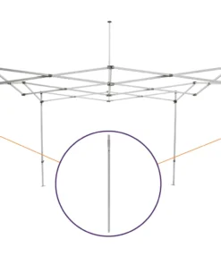 Impact Canopy USA Replacement Parts CL Frame Part J. Steel Outer Leg With Velcro, Replacement Part