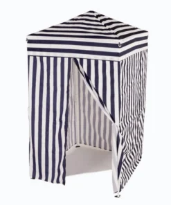 Impact Canopy USA OPEN BOX: 4x4 Navy Blue And White Privacy Cabana Pop Up Canopy Tent Changing Room UNBELIEVABLE DEALS