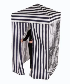 Impact Canopy USA OPEN BOX: 4x4 Navy Blue And White Privacy Cabana Pop Up Canopy Tent Changing Room UNBELIEVABLE DEALS