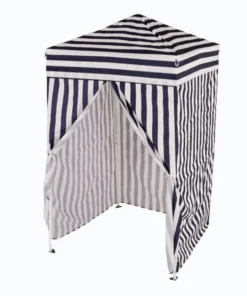 Impact Canopy USA OPEN BOX: 4x4 Navy Blue And White Privacy Cabana Pop Up Canopy Tent Changing Room UNBELIEVABLE DEALS