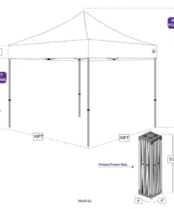 Impact Canopy USA 10x10 Heavy Duty Steel Pop Up Canopy Tent Replacement Frame - CL Canopy Accessories 11 Impact Canopy USA 10x10 Heavy Duty Steel Pop Up Canopy Tent Replacement Frame - CL Canopy Accessories