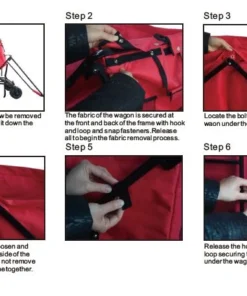 Impact Canopy USA All-Terrain EXTRA LARGE Folding Wagon Collapsible Beach Cart