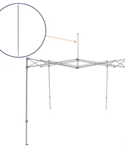 Impact Canopy USA DS Frame Part M. Steel Peak Pole Upper, Replacement Part