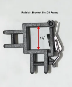 Impact Canopy USA 10' Rail Skirt Half Wall Bar Assembly - Fits Impact DS Frame Or Square Size - 1 1/8"
