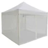 Impact Canopy USA 10x10 Commercial Grade Pop Up Canopy With Screen Room Mosquito Netting Enclosure - Evento Canopies