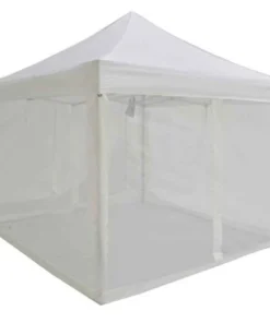 Impact Canopy USA 10x10 Commercial Grade Pop Up Canopy With Screen Room Mosquito Netting Enclosure - Evento Canopies
