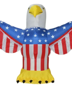 Impact Canopy USA 4th Of July Airblown Inflatable Yard Decoration American Eagle - 6ft
