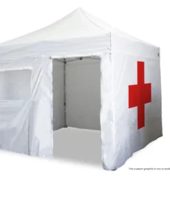 Impact Canopy USA 10x10 Emergency Response Shelter With Medical Wall Canopies