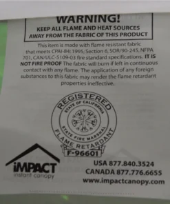 Impact Canopy USA 10x10 Pop Up Canopy Tent Replacement Top
