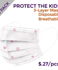 Impact Canopy USA Kid's Pink Disposable Masks (Pack Of 20)