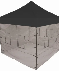 Impact Canopy USA 10x10 Pop Up Canopy Tent With Food Service Vendor Sidewalls With Windows