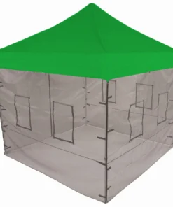 Impact Canopy USA 10x10 Pop Up Canopy Tent With Food Service Vendor Sidewalls With Windows