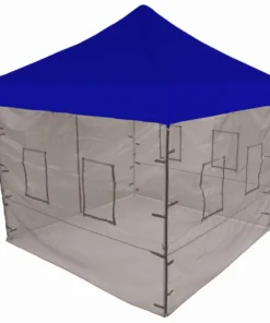 Impact Canopy USA 10x10 Pop Up Canopy Tent With Food Service Vendor Sidewalls With Windows