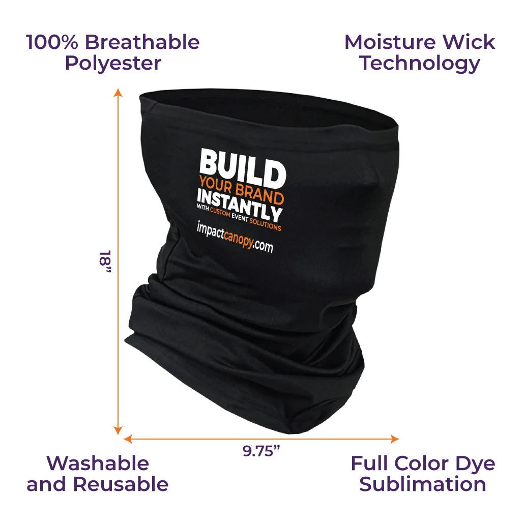 Impact Canopy USA Custom Face Coverings Custom Neck Gaiter - Large 5 Impact Canopy USA Custom Face Coverings Custom Neck Gaiter - Large