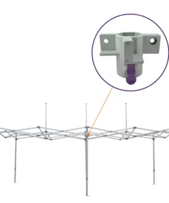Impact Canopy USA Replacement Parts ML Frame 10x20 3-Way Middle Outer Leg Slider Bracket For, Replacement Part