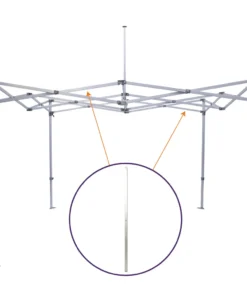 Impact Canopy USA Replacement Parts ML Frame Part L. Aluminum Truss Bar, Replacement Part