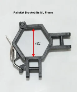 Impact Canopy USA 10′ Rail Skirt Half Wall Hardware Bar Assembly – Fits Impact ML Or Hexagon Size– 1 9/16″