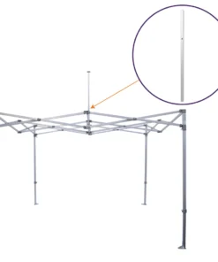 Impact Canopy USA M Frame Part N. Aluminum Peak Pole Lower, Replacement Part