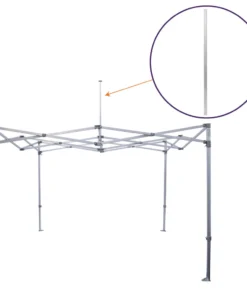 Impact Canopy USA M Frame Part M. Aluminum Peak Pole Upper, Replacement Part