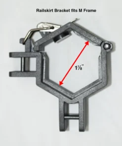 Impact Canopy USA Canopy Accessories 10′ Rail Skirt Half Wall Hardware Bar Assembly – Fits Impact M Or Hexagon Size– 1 7/8″
