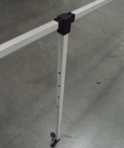 Impact Canopy USA 10' Rail Skirt Half Wall Bar Assembly - Fits Impact DS Frame Or Square Size - 1 1/8