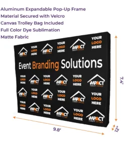 Impact Canopy USA Custom Signs & Banners Custom Printed Palisade Pop Up Display Wall