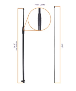 Impact Canopy USA Flag Accessories Pacific Petite Flex Pole - 9'