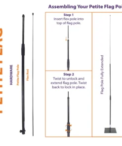 Impact Canopy USA Flag Accessories Pacific Petite Flex Pole - 9'