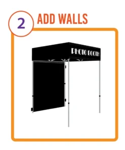 Impact Canopy USA Custom Canopies 5x5 Pop Up Canopy Portable Photo Booth