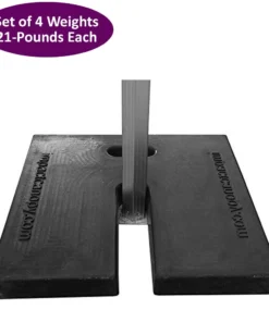 Impact Canopy USA Canopy Accessories Pop Up Canopy Tent Rubber Weight Plates - 4 PACK