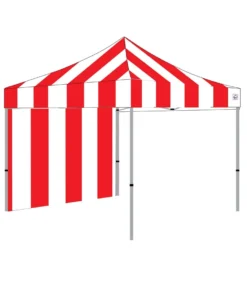 Impact Canopy USA 8x8 Carnival Pop Up Canopy Kit - Red & White Striped