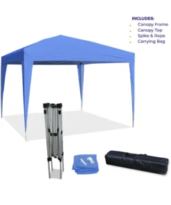 Impact Canopy USA Canopies 10'x10' EZ Pop Up Canopy Outdoor Dressed Leg Wedding Party Tent Folding Gazebo