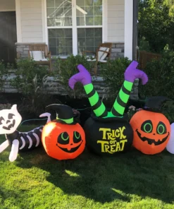 Impact Canopy USA HALLOWEEN - Yard Inflatable Trick Or Treat Witch's Cauldron Seasonal Inflatables