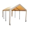 Impact Canopy USA Canopies 10x20 (8) Leg Portable Carport Outdoor Party Sun Shade Shelter - TAN - Heavy Duty