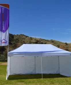 Impact Canopy USA 20' Torpedo Flag Pole Custom Flags