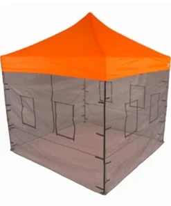 Impact Canopy USA 10x10 Pop Up Canopy Tent With Food Service Vendor Sidewalls With Windows