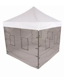 Impact Canopy USA 10x10 Pop Up Canopy Tent With Food Service Vendor Sidewalls With Windows