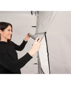 Impact Canopy USA 10x10 Pop Up Canopy Tent With Food Service Vendor Sidewalls With Windows