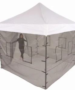 Impact Canopy USA 10x10 Pop Up Canopy Food Service Mesh Sidewalls With Windows (WALLS ONLY)