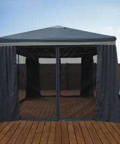 Impact Canopy USA 10X10 Gazebo Screen House GREY