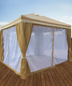 Impact Canopy USA 10X10 Gazebo Screen House TAN