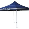 Impact Canopy USA POLICE Canopy Kit - 10x10 Pop Up Canopy Tent With Roller Bag - DS Frame Canopies