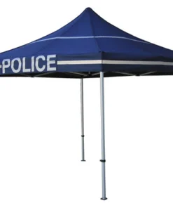 Impact Canopy USA POLICE Canopy Kit - 10x10 Pop Up Canopy Tent With Roller Bag - DS Frame Canopies