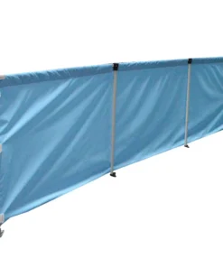 Impact Canopy USA 10' Rail Skirt Half Wall Bar Assembly - Fits Impact CL Frame Or Square Size - 1 1/4