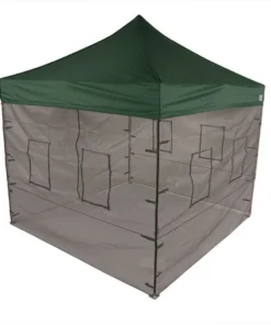Impact Canopy USA 10x10 Pop Up Canopy Tent With Food Service Vendor Sidewalls With Windows